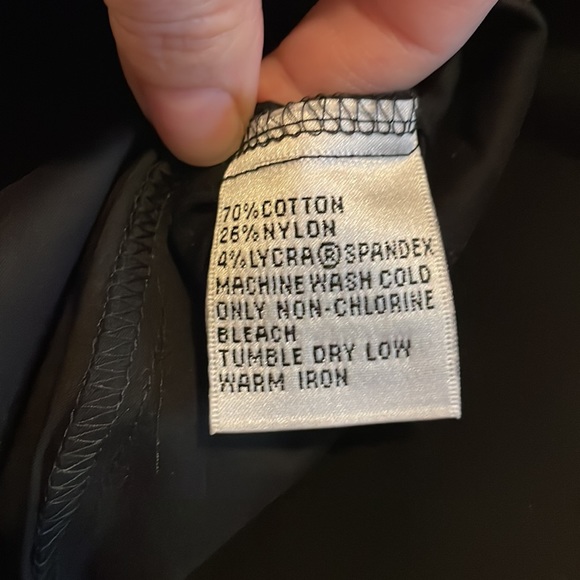 NWT Talbots Black Stretch Button-down Blouse. Size 4. - Picture 5 of 11